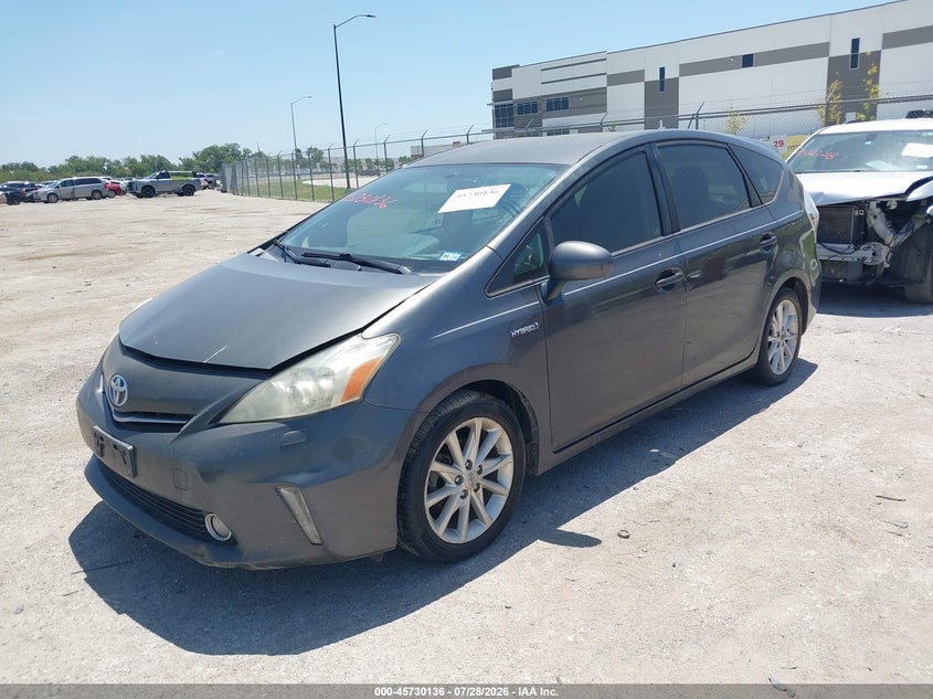 Vin: jtdzn3eu3e3364182, lot: 46228835, toyota prius v five 20142