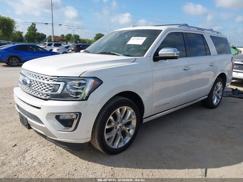 Vin: 1fmjk1lt3kea12042, lot: 46228922, ford expedition max platinum 20192