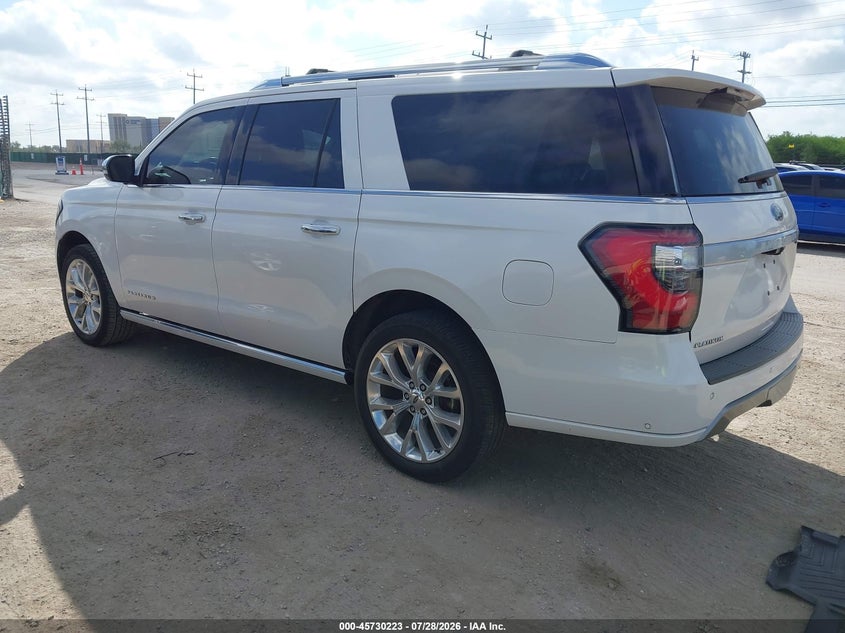 Vin: 1fmjk1lt3kea12042, lot: 46228922, ford expedition max platinum 20193