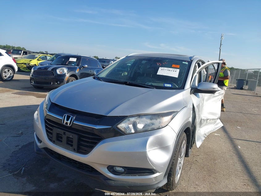 Vin: 3czru6h7xgm757229, lot: 46228943, honda hr-v ex-l 20162