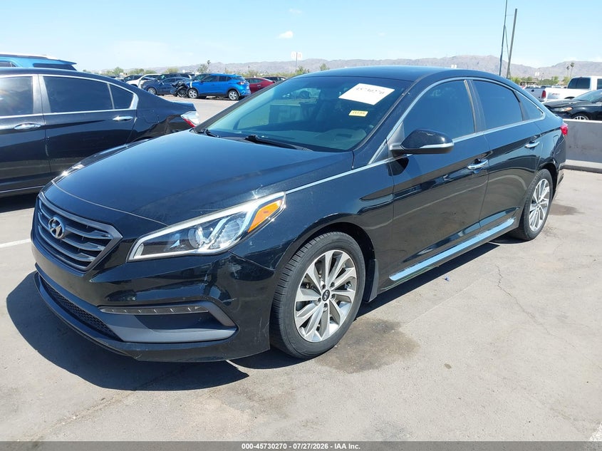 2017 Hyundai Sonata, Викрадення, IAAI, VIN 5NPE34AF8HH535132 — фото 2