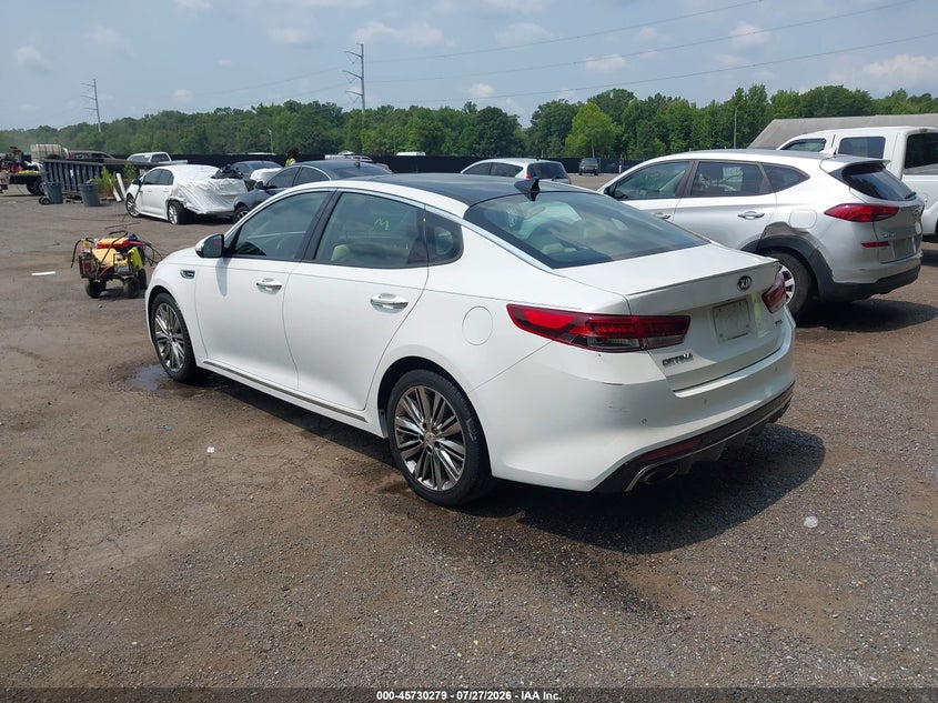 Vin: 5xxgv4l26jg222515, lot: 46228978, kia optima sx turbo 20183