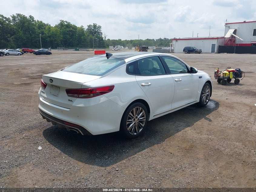 Vin: 5xxgv4l26jg222515, lot: 46228978, kia optima sx turbo 20184
