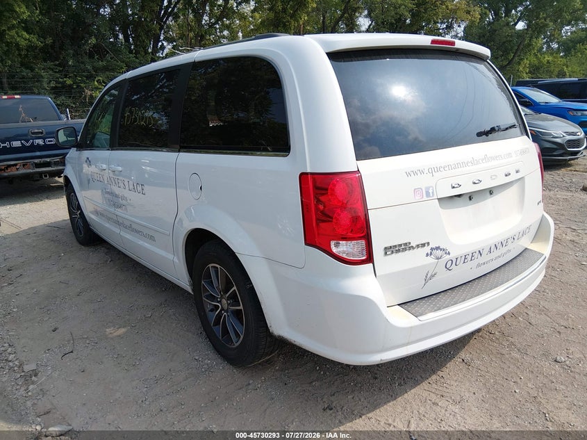 Vin: 2c4rdgcg2hr639754, lot: 46228992, dodge grand caravan sxt 20173