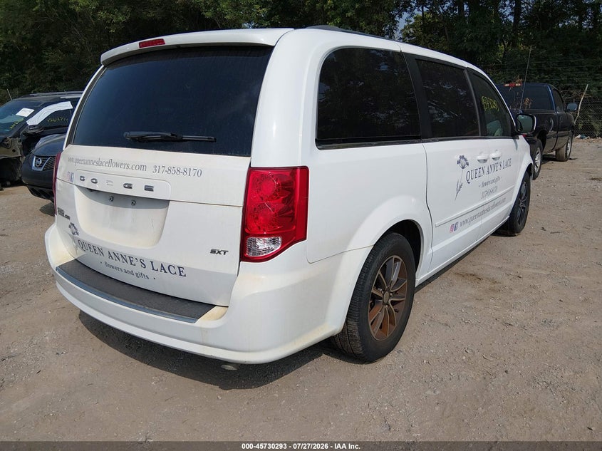 Vin: 2c4rdgcg2hr639754, lot: 46228992, dodge grand caravan sxt 20174