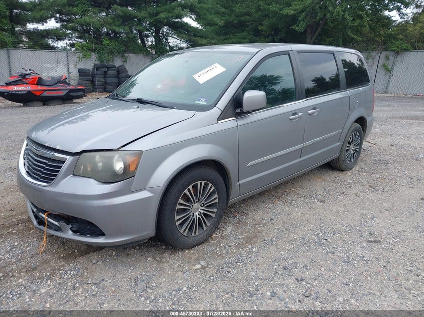 Vin: 2c4rc1hg6er174464, lot: 46229002, chrysler town & country s 20142
