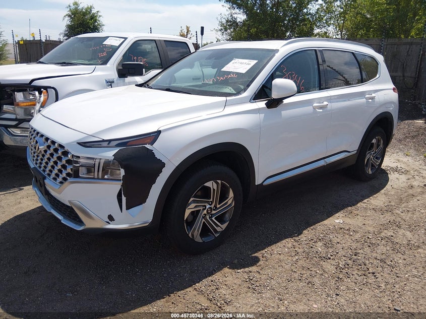 2021 Hyundai Santa Fe, Front End, IAAI, VIN 5NMS2DAJ2MH369398 — photo 2