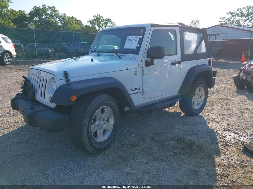 Vin: 1c4ajwag6el199707, lot: 46229055, jeep wrangler sport 20142