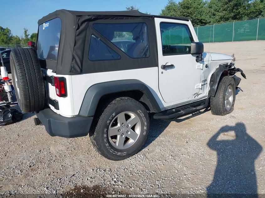 Vin: 1c4ajwag6el199707, lot: 46229055, jeep wrangler sport 20144