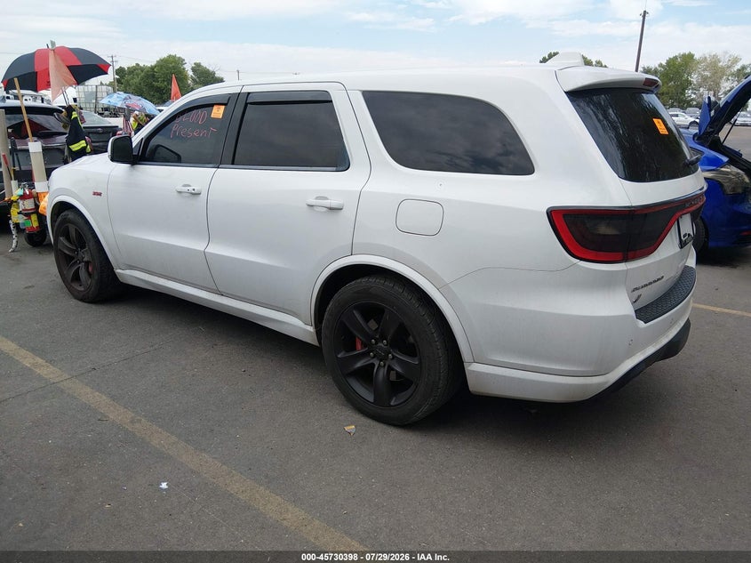 Vin: 1c4sdjgj2jc415838, lot: 46229097, dodge durango srt awd 20183