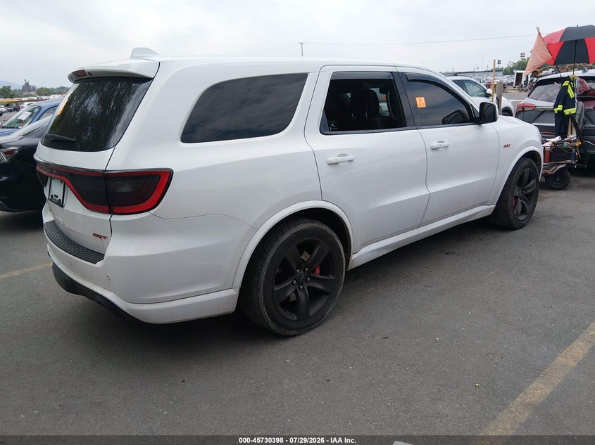 Vin: 1c4sdjgj2jc415838, lot: 46229097, dodge durango srt awd 20184