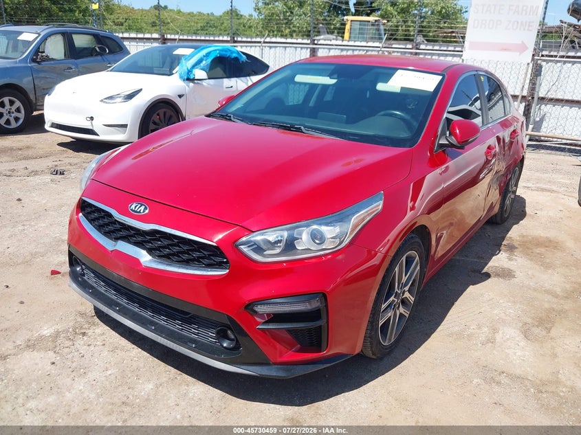 Vin: 3kpf54ad1ke055880, lot: 46229157, kia forte ex 20192