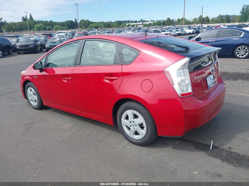 Vin: jtdkn3du5a5191637, lot: 46229207, toyota prius iii 20103