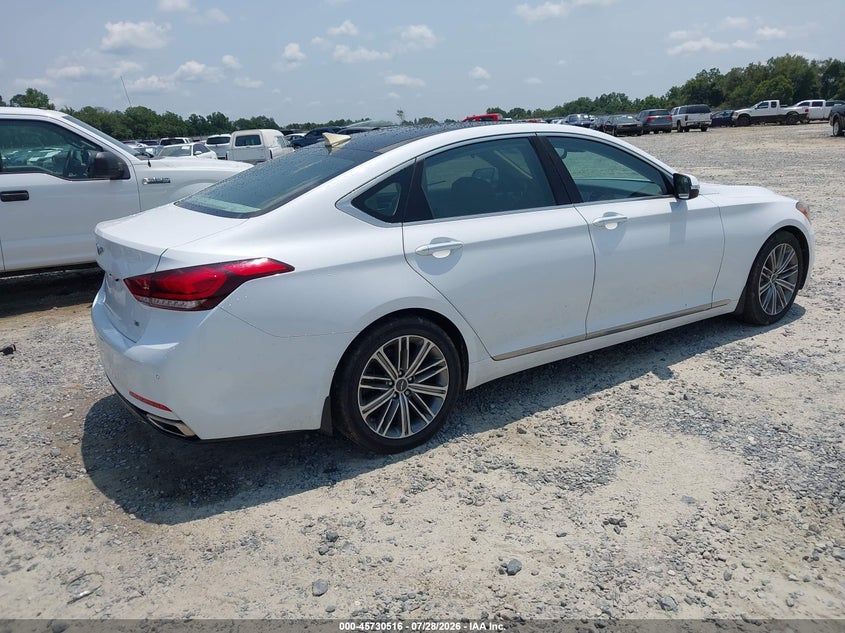 Vin: kmhgn4je9ju224763, lot: 46229215, genesis g80 3.8 20184