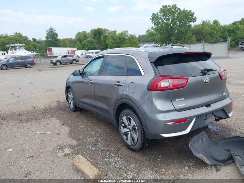 Vin: kndcb3lc6j5162086, lot: 46229237, kia niro lx 20183