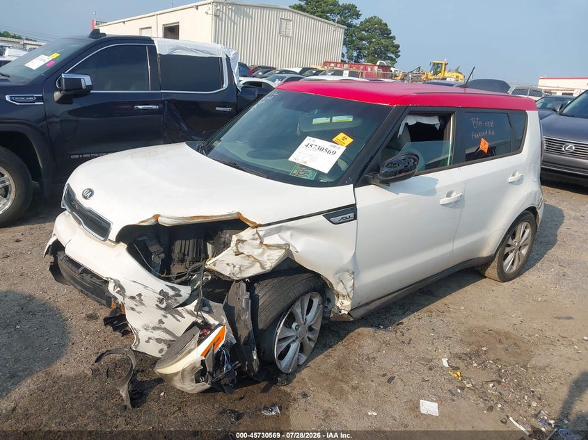 Vin: kndjp3a57g7241129, lot: 46229268, kia soul + 20162