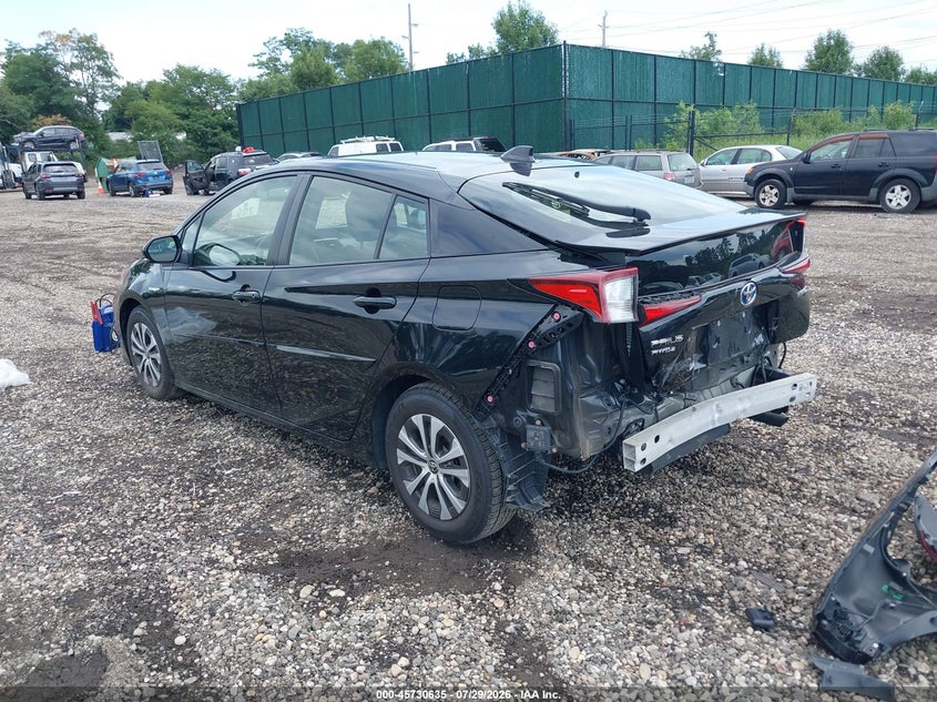 Vin: jtdl9mfu6n3038231, lot: 46229334, toyota prius le awd-e 20223