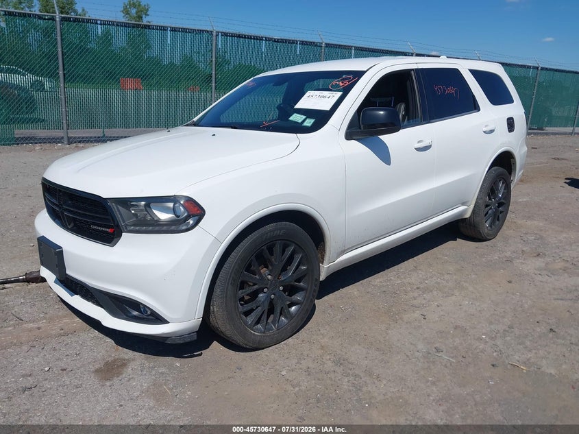 Vin: 1c4rdjag4gc387562, lot: 46229346, dodge durango sxt 20162