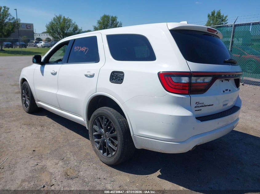 Vin: 1c4rdjag4gc387562, lot: 46229346, dodge durango sxt 20163