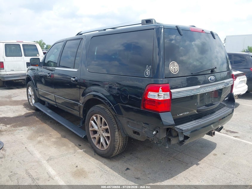 Vin: 1fmjk1kt6frf17385, lot: 46229355, ford expedition el limited 20153