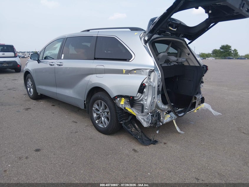 Vin: 5tdyskfc0rs149738, lot: 46229356, toyota sienna xle 20243