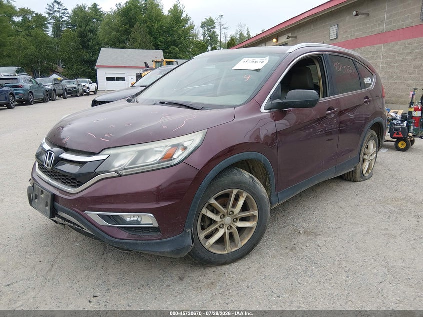 Vin: 2hkrm4h75fh632413, lot: 46229369, honda cr-v ex-l 20152