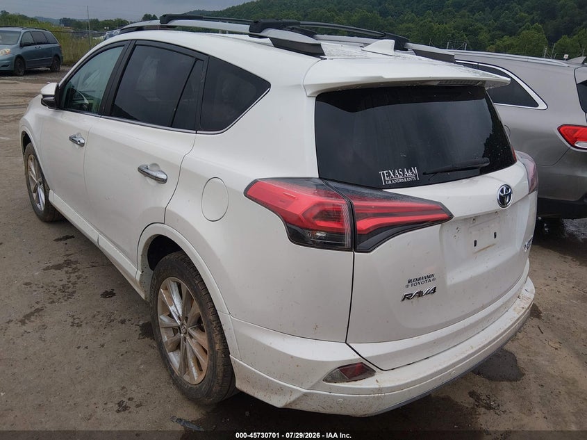 Vin: 2t3dfrev4hw581437, lot: 46229399, toyota rav4 platinum 20173