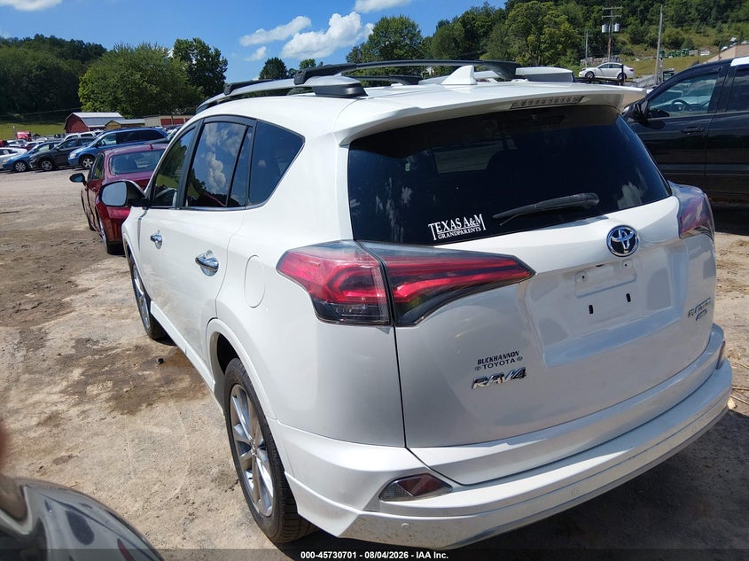 Vin: 2t3dfrev4hw581437, lot: 46229399, toyota rav4 platinum 20173