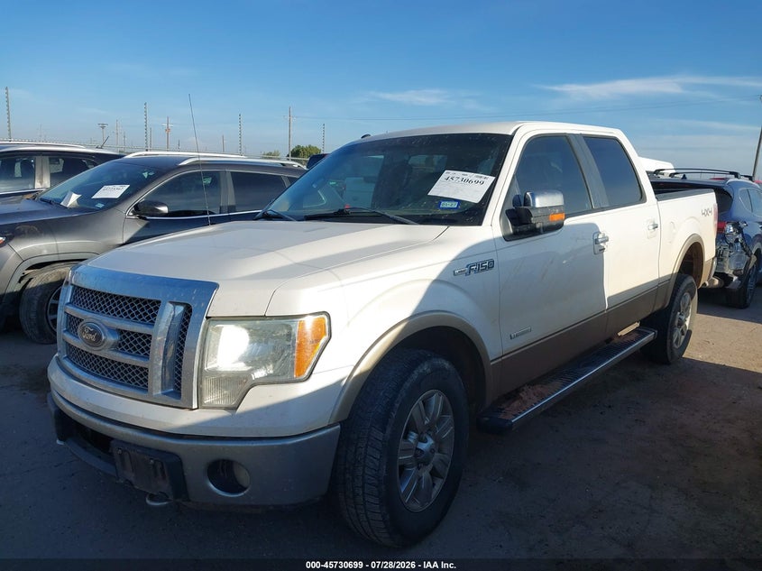 Vin: 1ftfw1et4cfb54293, lot: 46229400, ford f-150 lariat 20122