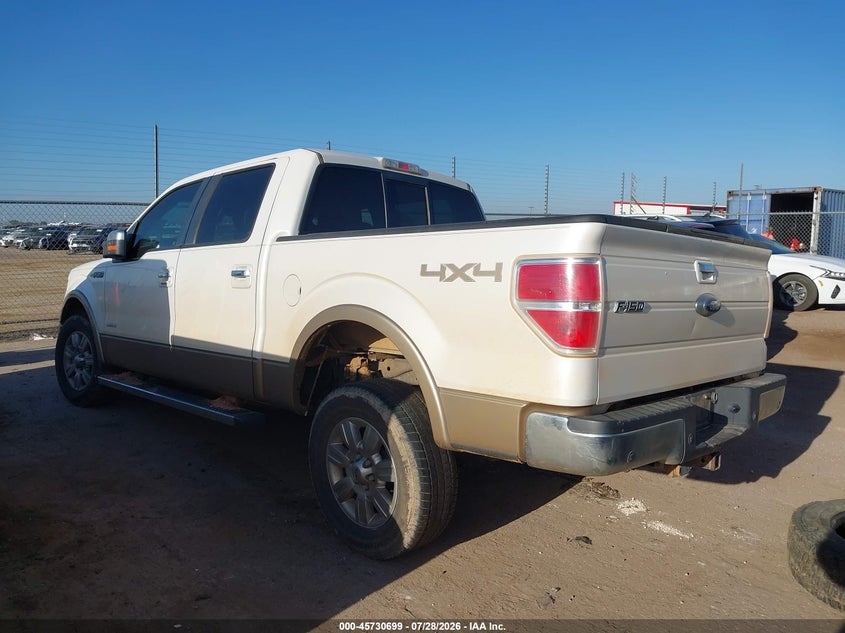 Vin: 1ftfw1et4cfb54293, lot: 46229400, ford f-150 lariat 20123