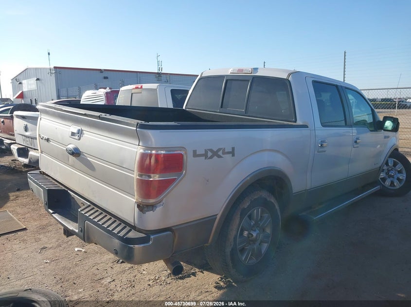 Vin: 1ftfw1et4cfb54293, lot: 46229400, ford f-150 lariat 20124