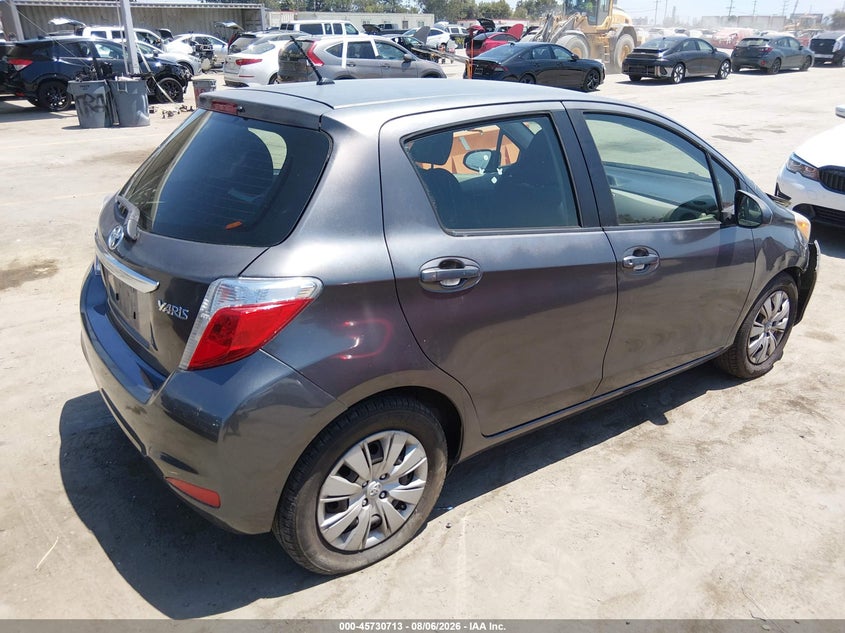 Vin: jtdktud35dd564267, lot: 46229412, toyota yaris l 20134