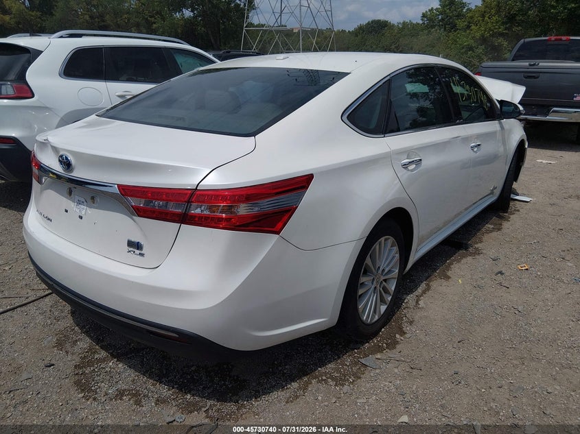 Vin: 4t1bd1eb7du017272, lot: 46229439, toyota avalon hybrid xle touring 20134