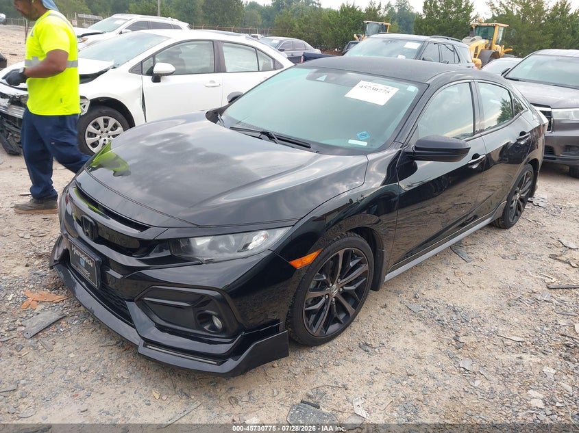 Vin: shhfk7h45mu209857, lot: 46229474, honda civic sport 20212