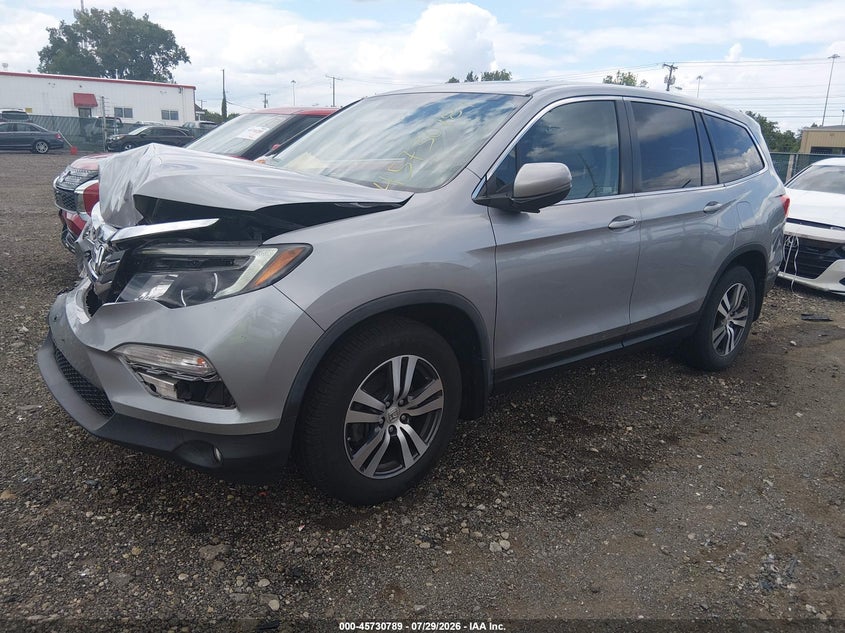 Vin: 5fnyf6h54jb072746, lot: 46229488, honda pilot ex-l 20182
