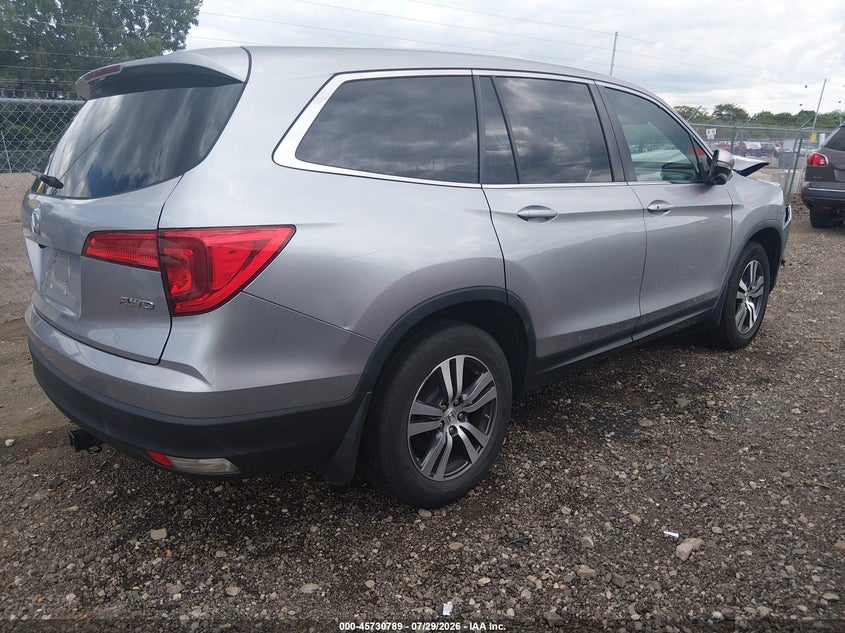 Vin: 5fnyf6h54jb072746, lot: 46229488, honda pilot ex-l 20184