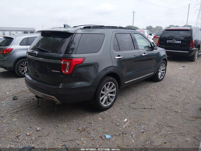 Vin: 1fm5k7f88ggb88317, lot: 46229541, ford explorer limited 20164