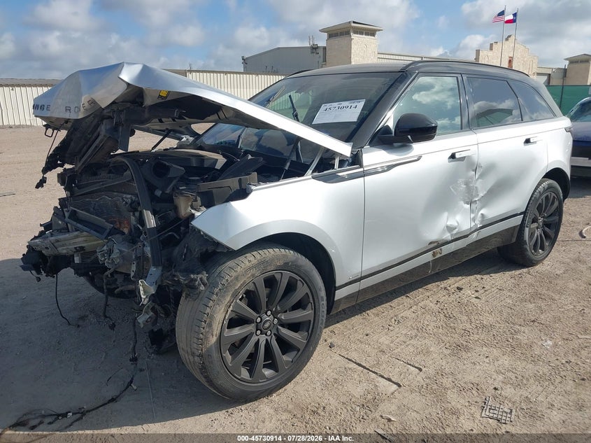 Vin: salyl2rx5ja778157, lot: 46229613, land rover range rover velar p250 se r-dynamic 20182