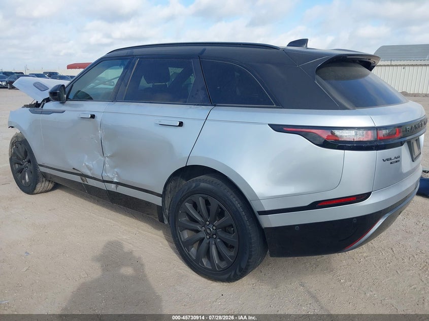 Vin: salyl2rx5ja778157, lot: 46229613, land rover range rover velar p250 se r-dynamic 20183