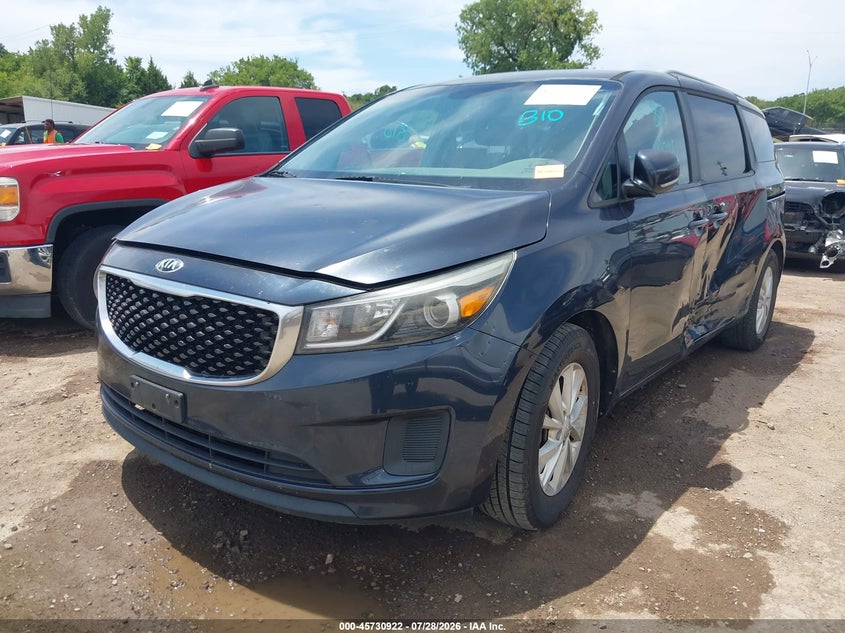 Vin: kndmb5c15g6082442, lot: 46229621, kia sedona lx 20162