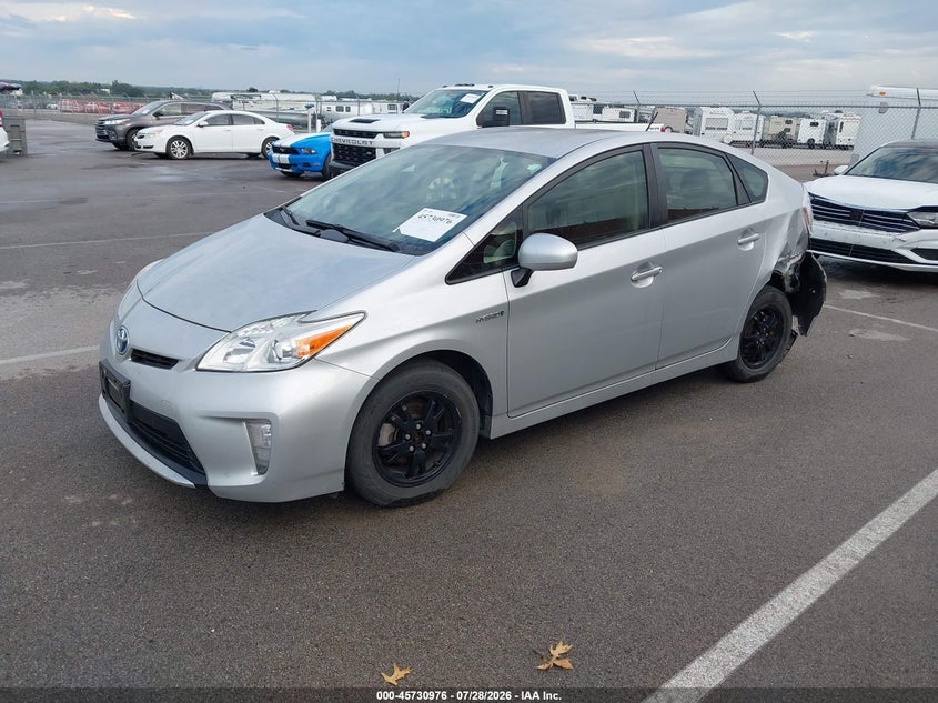 Vin: jtdkn3du9f0452109, lot: 46229675, toyota prius two 20152