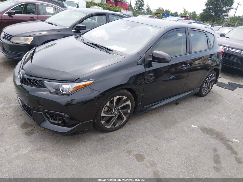 Vin: jtnkarje7hj531962, lot: 46229692, toyota corolla im 20172
