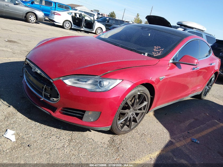 2015 TESLA MODEL S auction photo 2