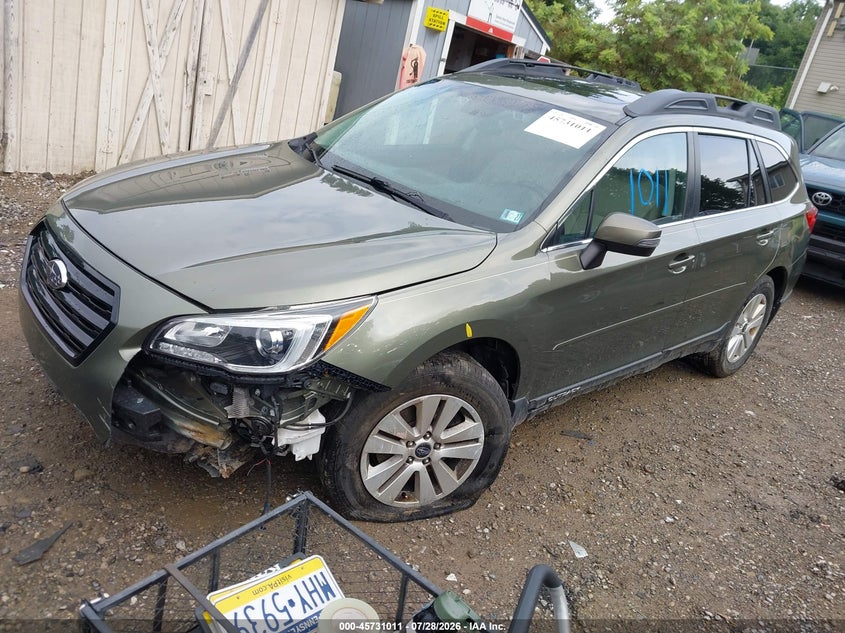 Vin: 4s4bsahc8g3227805, lot: 46229710, subaru outback 2.5i premium 20162