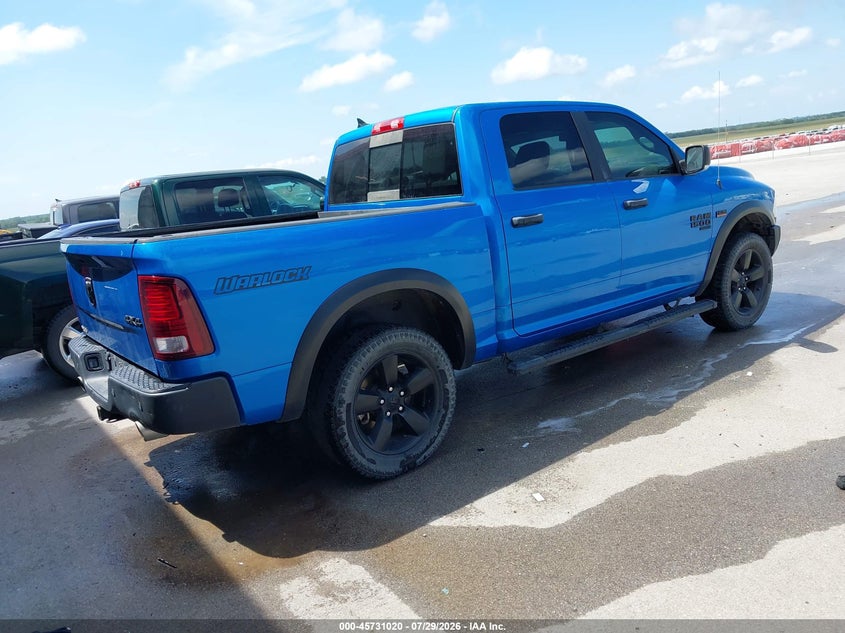 Vin: 1c6rr7ltxls145235, lot: 46229719, ram 1500 classic warlock  4x4 5'7 box 20204