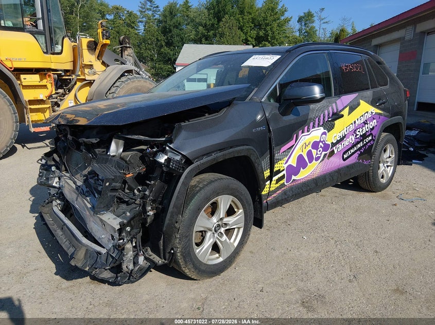 2020 Toyota Rav4 Hybrid Xle, Front End, IAAI, VIN 2T3RWRFV5LW091179 — photo 2