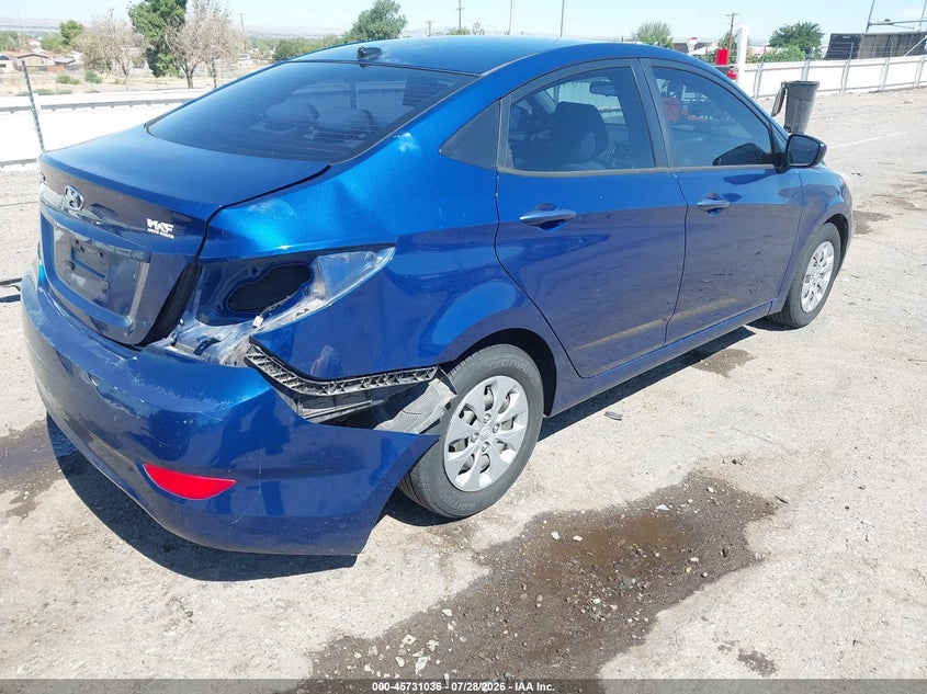 Vin: kmhct4ae8fu879122, lot: 46229735, hyundai accent gls 20154