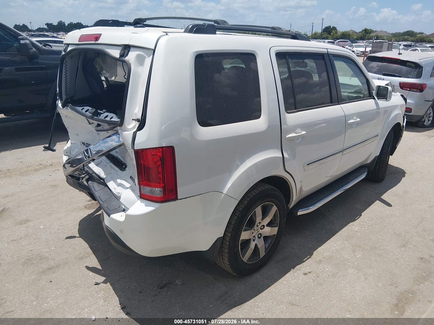 Vin: 5fnyf3h91cb025128, lot: 46229750, honda pilot touring 20124