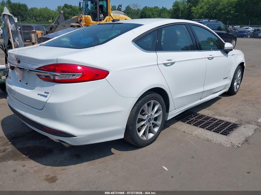 Vin: 3fa6p0lu9hr158374, lot: 46229763, ford fusion hybrid se 20174