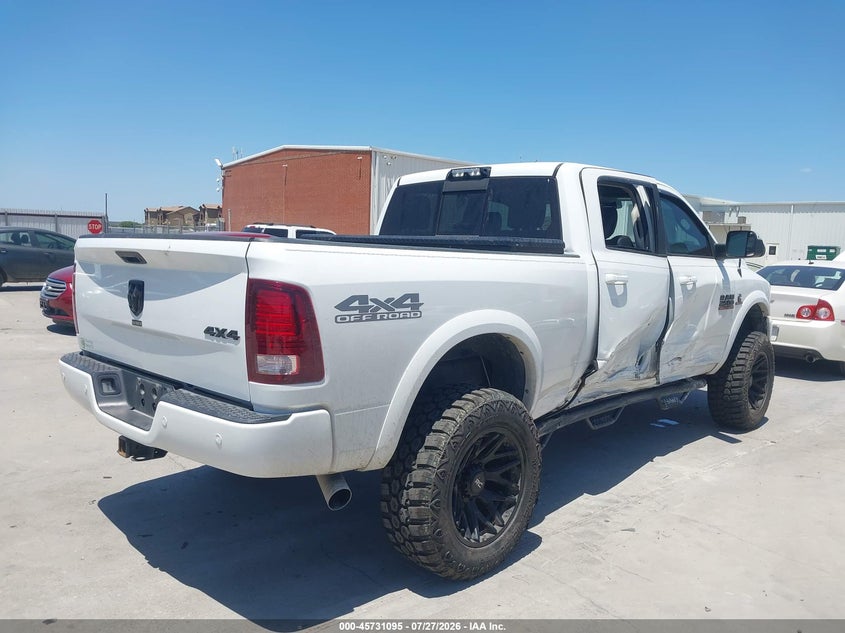 Vin: 3c6ur5fl8jg269311, lot: 46229794, ram 2500 laramie  4x4 6'4 box 20184